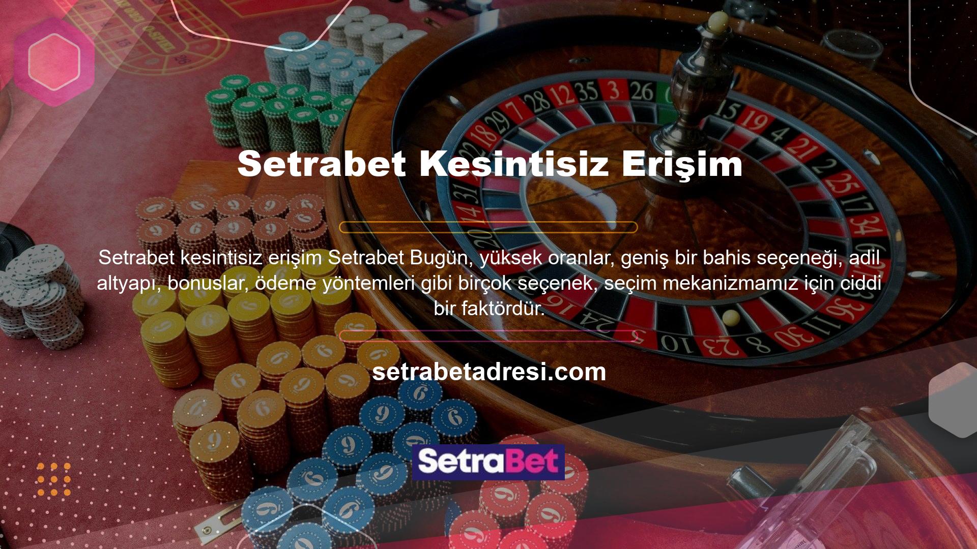 Bunun bir nedeni Setrabet giriş adresidir